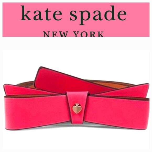 Kate Spade Bow Belt- Pink - Picture 1 of 6
